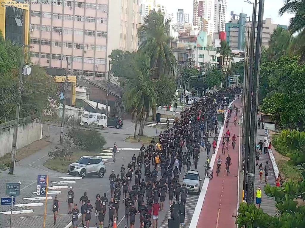 João Pessoa utiliza câmeras para observar deslocamento de atletas durante eventos esportivos e realizar desvios no trânsito