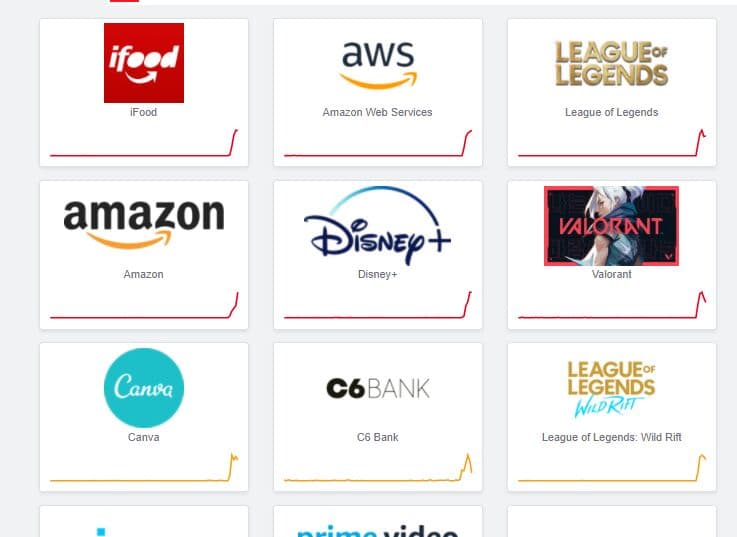 Aplicativos iFood, Amazon, Disney+ e mais ficam fora do ar nesta terça-feira