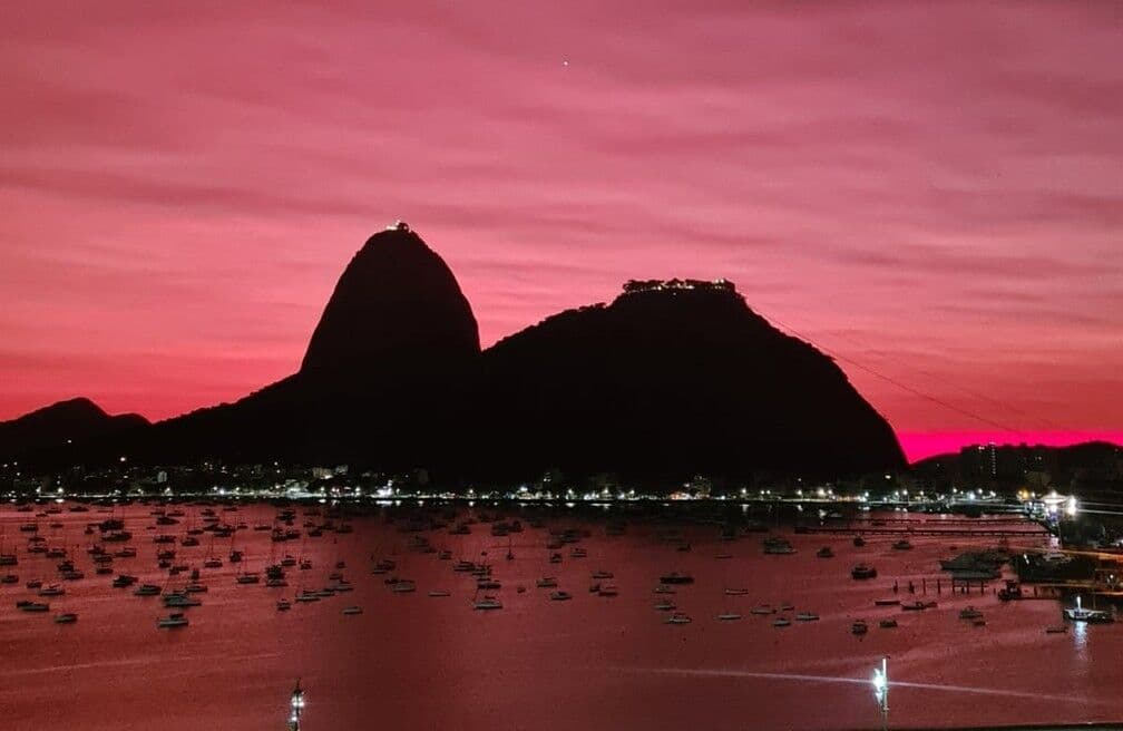 Poluição do vulcão de Tonga ‘viaja’ até o Rio de Janeiro e muda cor do céu