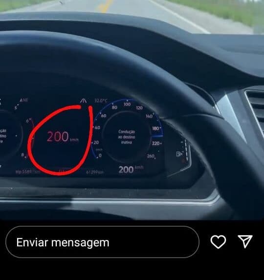 AVEXADO: prefeito de cidade paraibana se exibe nas redes sociais e grava vídeo dirigindo a 200 km/h; assista