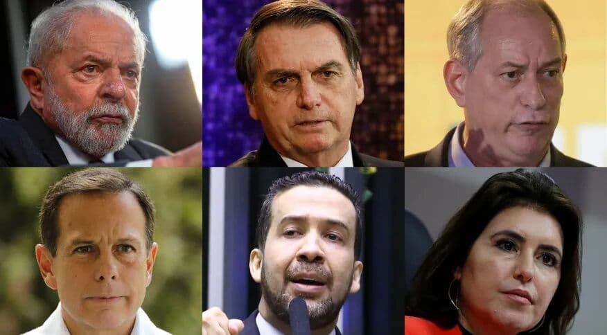 Pesquisa Ipespe: Lula tem 45%; Bolsonaro, 31%; Ciro, 8%; Doria, 3%; Janones e Tebet, 2%
