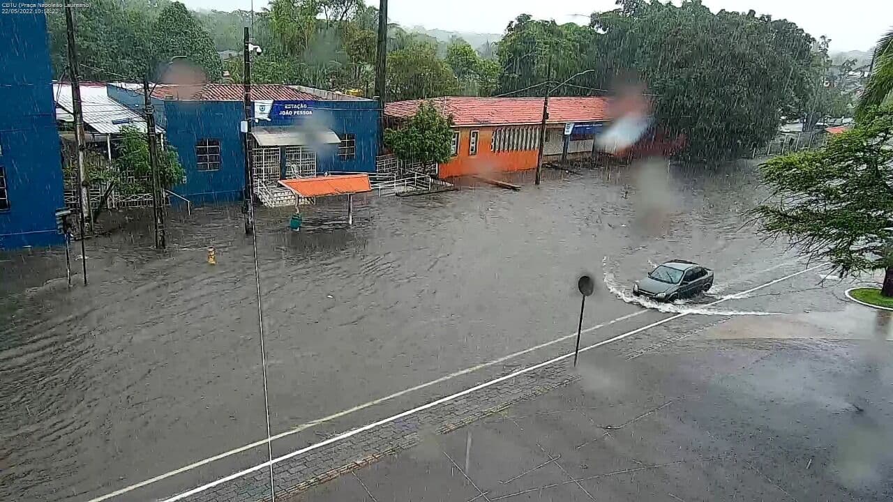 Aesa registra 202,2 milímetros em João Pessoa no final de semana e capital é 2ª cidade com mais chuvas em 2022