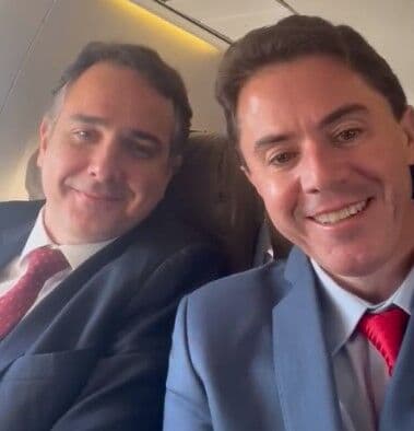 Após visita ser anunciada por Daniella Ribeiro, Rodrigo Pacheco chega à Paraíba acompanhado de Veneziano