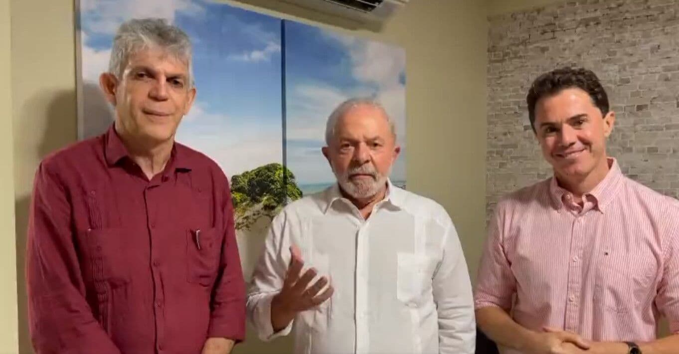Veneziano e Ricardo Coutinho encontram Lula e conversam sobre apoio nas próximas Eleições