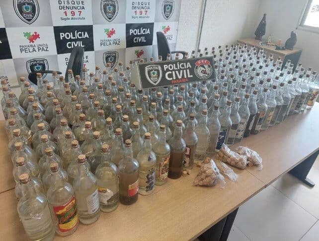 Polícia apreende 300 litros de loló em Cabedelo