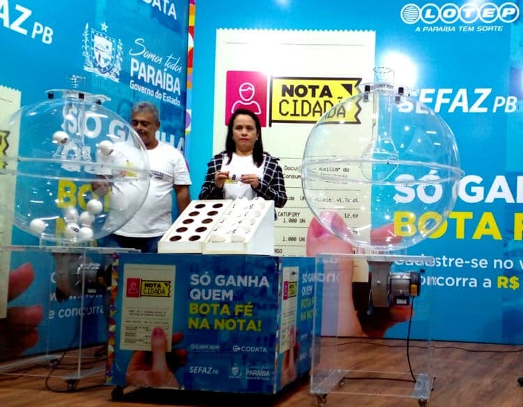 Oitavo sorteio da Nota Cidadã acontece nesta segunda-feira no auditório da Lotep, em João Pessoa