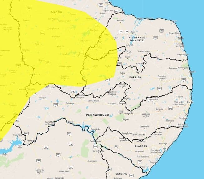 INMET emite aviso de baixa umidade do ar no sertão paraibano e alerta para o risco de incêndios florestais e danos à saúde