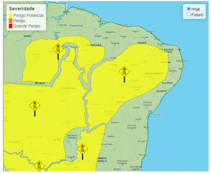Mais de 100 municípios da Paraíba devem ter baixa umidade, diz alerta do Inmet