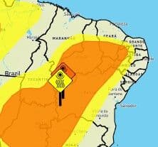 Inmet emite dois alertas de tempo seco e perigo de incêndios florestais para 176 cidades do Sertão e Alto Sertão da Paraíba