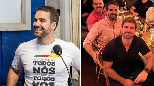 Governador eleito do Rio Grande do Sul, Eduardo Leite festeja vitória com namorado e amigos