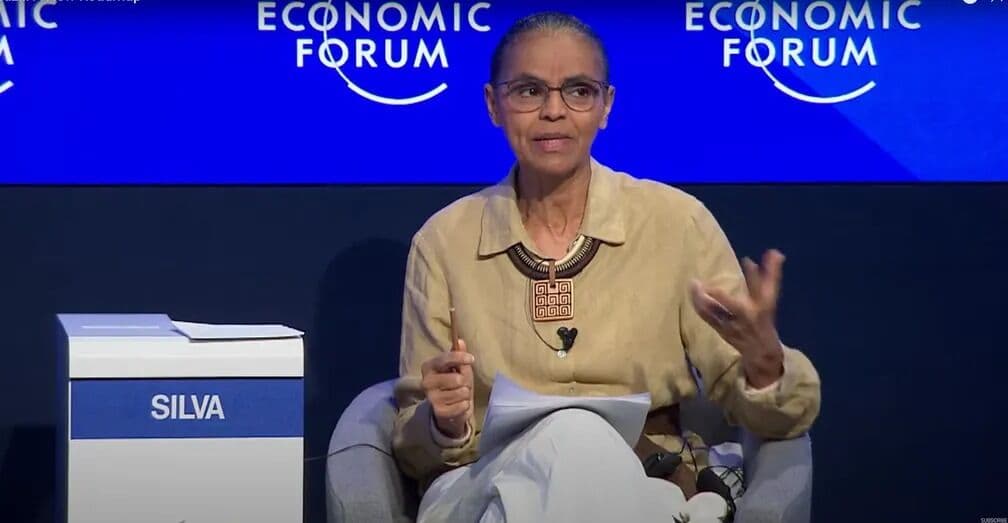 Em Davos, Marina Silva cobra repasses de US$ 100 bilhões de países ricos para proteção ambiental