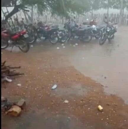 VÍDEO: chove granizo em Condado e há previsão de fortes tempestades na região