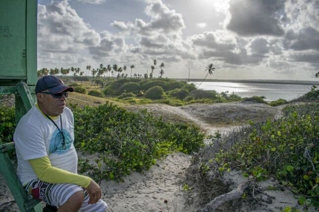 Peixe-boi resgatado na Paraíba recebe nome de "guardião" de área de preservação ambiental do Litoral Norte