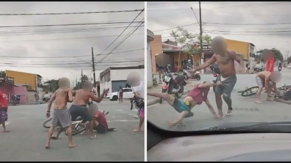 Homem é arrastado e espancado por moradores após gritos de 'pega ladrão' no litoral de São Paulo