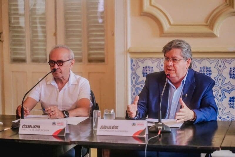 Cícero e João Azevêdo reforçam aliança e visitam obras em João Pessoa juntos