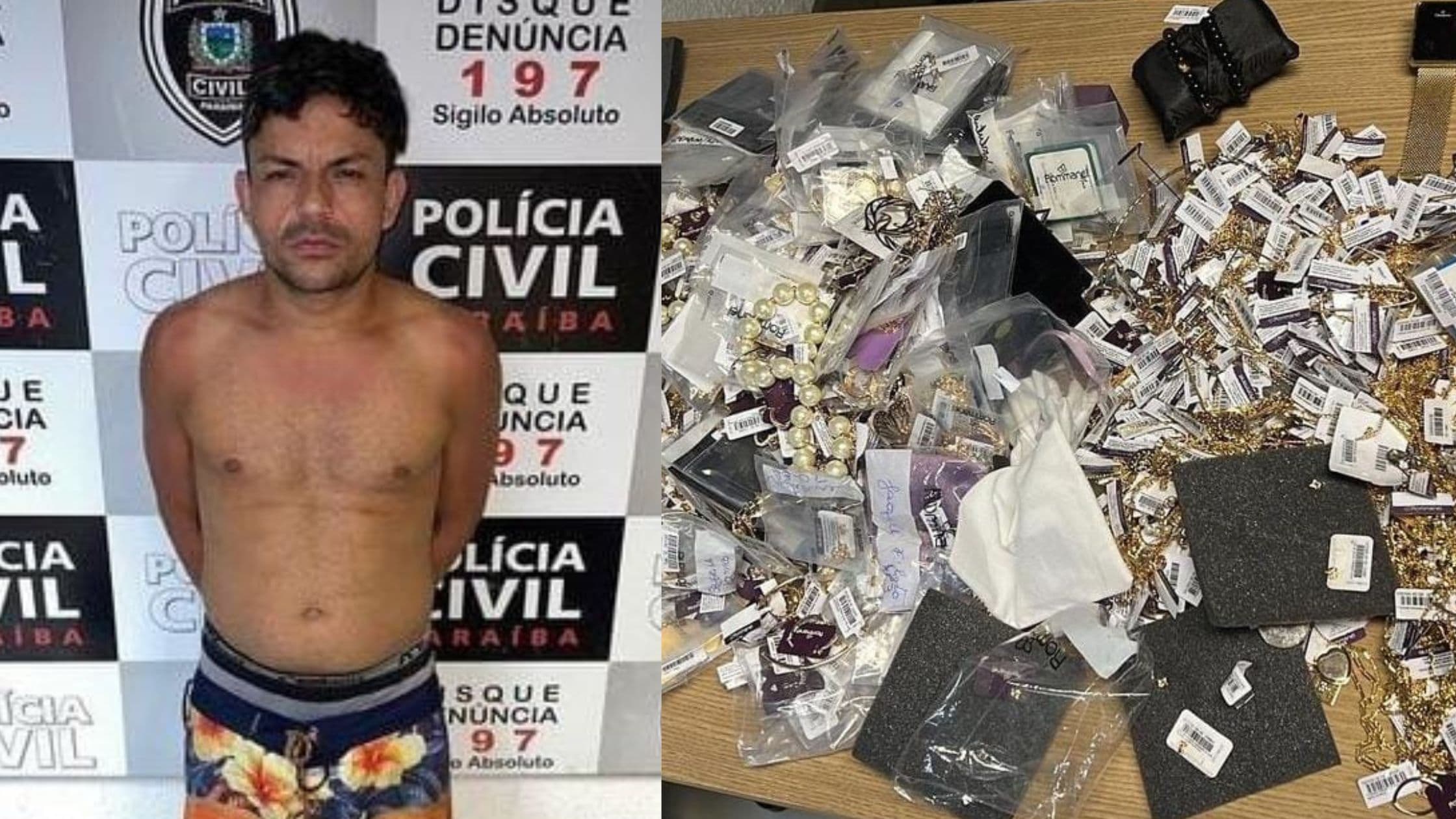 Polícia prende mentor de assalto a loja de João Pessoa e recupera R$ 150 mil em joias
