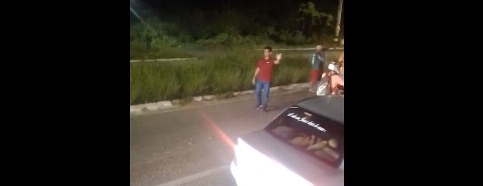 Mulher é atropelada no Acesso Oeste, em João Pessoa