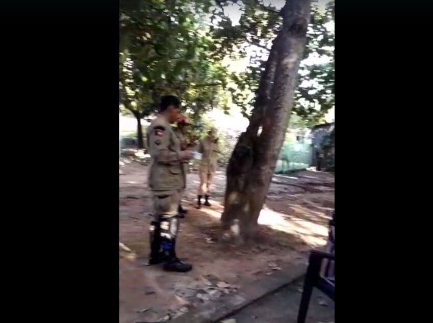 Bombeiros fazem buscas para tentar localizar idoso perdido em mata no bairro de Mangabeira