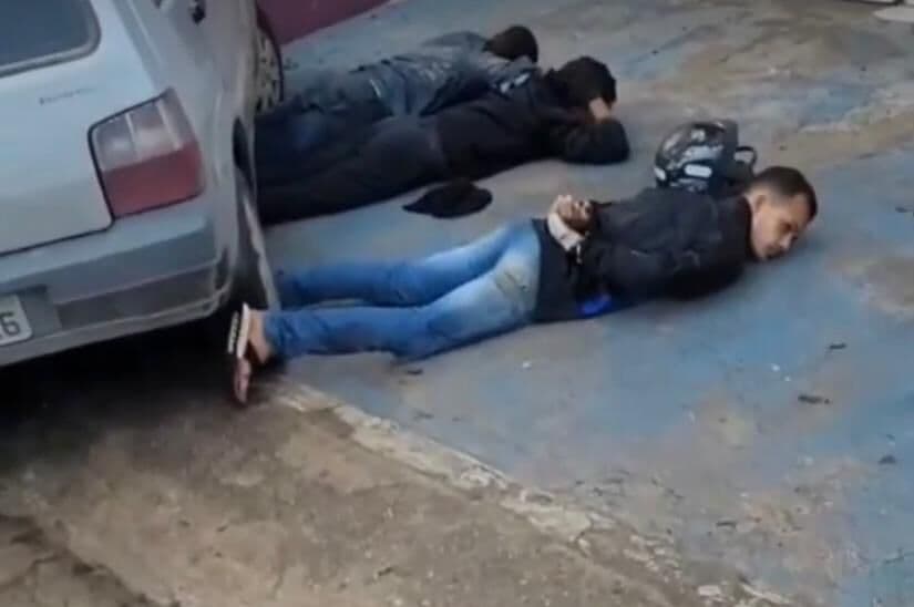 Vídeo: confronto entre polícia e suspeitos de assalto termina com três bandidos feridos, em Juripiranga