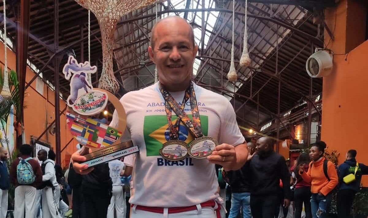 Paraibano conquista bicampeonato mundial de capoeira em festival no Rio de Janeiro