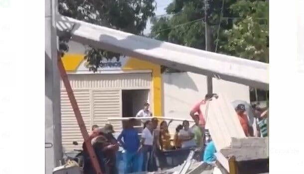 Trabalhador fica ferido após ser atingido por viga durante obra em escola na Paraíba