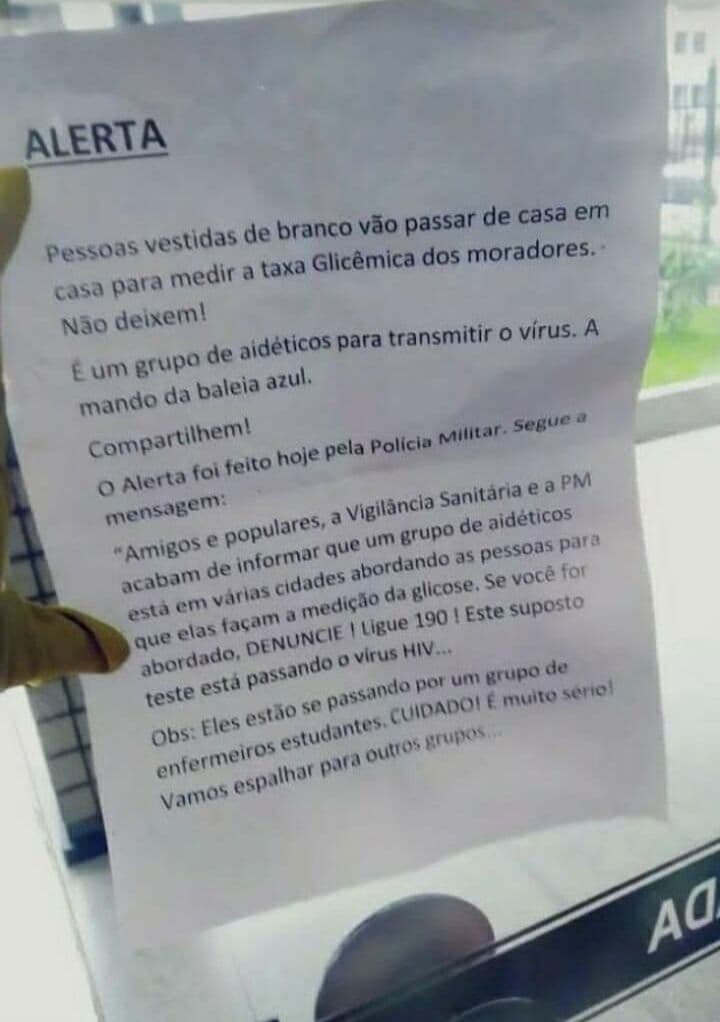 Fake News: Prefeitura de Campina Grande desmente informação de que grupo estaria disseminando o vírus HIV/Aids
