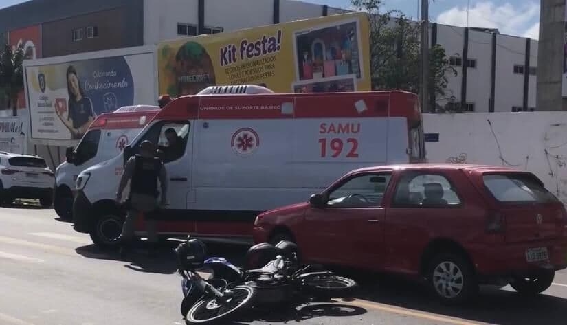 Três crianças ficam feridas após serem atropeladas no bairro dos Bancários
