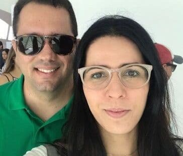 Felipe Cartaxo e Leila Azzouz curtem lua de mel no Rio de Janeiro