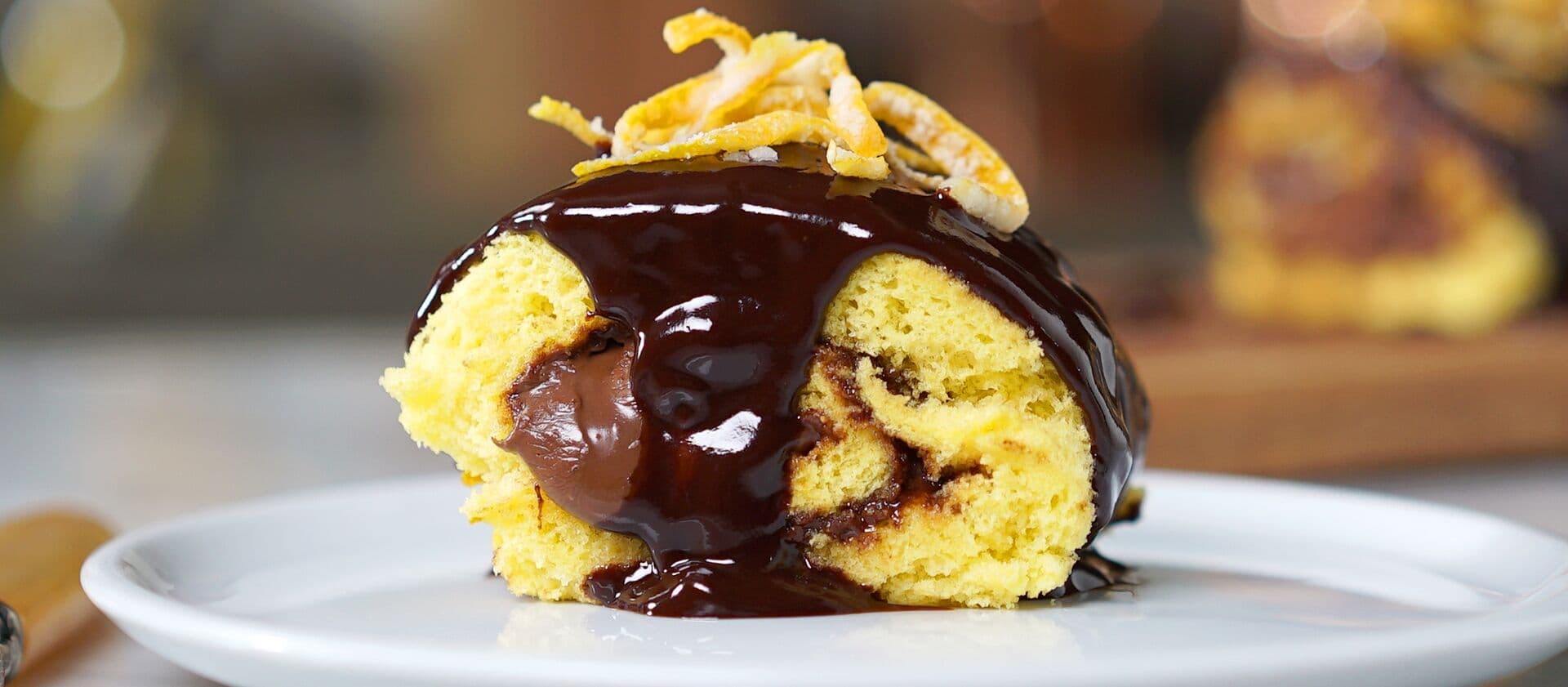 Rocambole de Laranja e Nutella