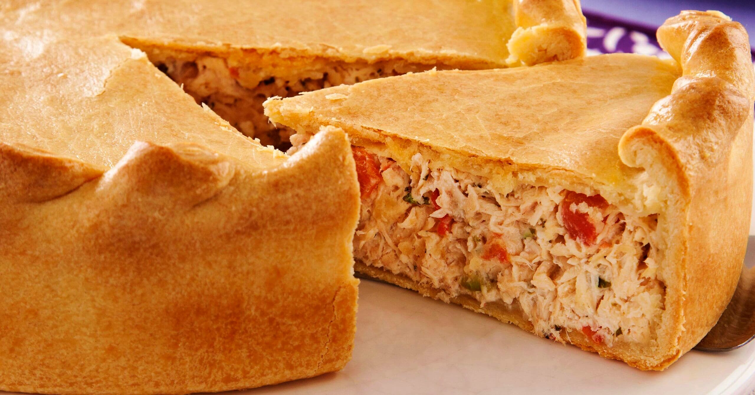 Torta de frango com legumes