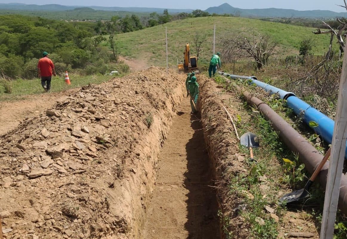 Obras da adutora de Conceição que beneficia 4,6 mil famílias será entregue no segundo semestre de 2024
