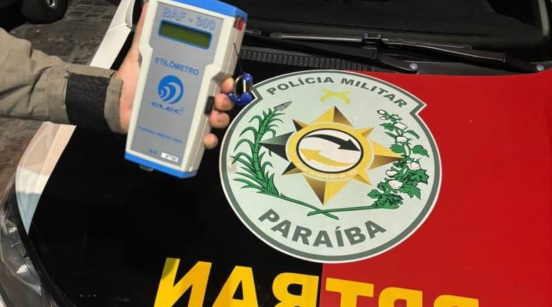 Mais de 450 motoristas são autuados na Paraíba no primeiro bimestre por dirigir sob efeito de álcool