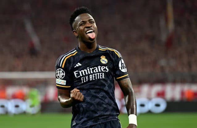 Vini Jr. é eleito melhor de Bayern x Real Madrid e diz: "Apenas começando"