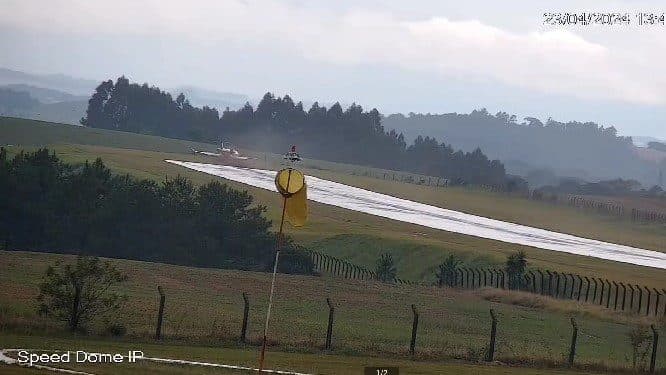 Vídeo mostra momento exato do acidente com Learjet da Cimed em Erechim, no Rio Grande do Sul; assista