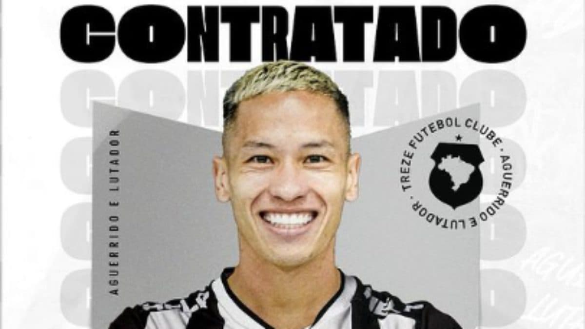 Treze-PB anuncia retorno do meia Yamada, que estava no Taubaté