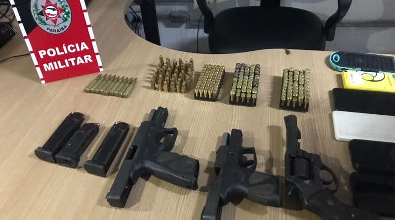 Nove integrantes de facção criminosa são detidos com armas e munições em Lucena