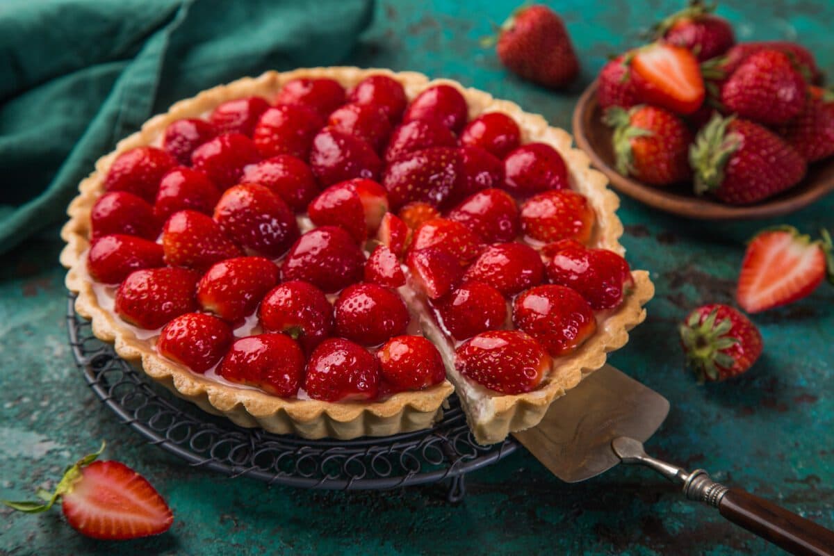 OBRA DE ARTE: Torta de morango com cream cheese