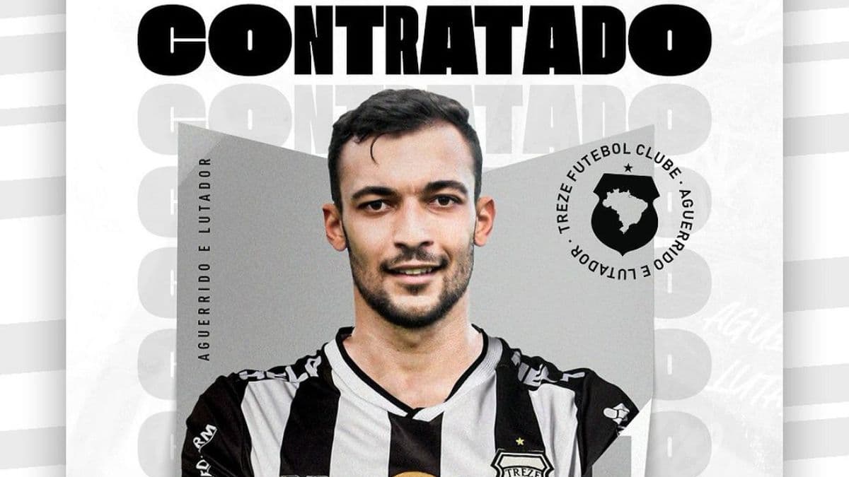 Treze anuncia a contratação do goleiro Filipe Garça, ex-Santos