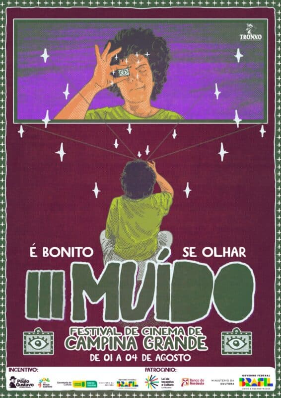 Festival 'Muído' começa em 1º de agosto em Campina Grande e divulga filmes selecionados.