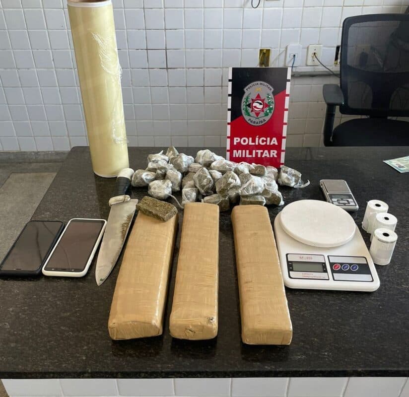 Suspeito de tráfico é preso após ser flagrado com três quilos de drogas em Cabedelo