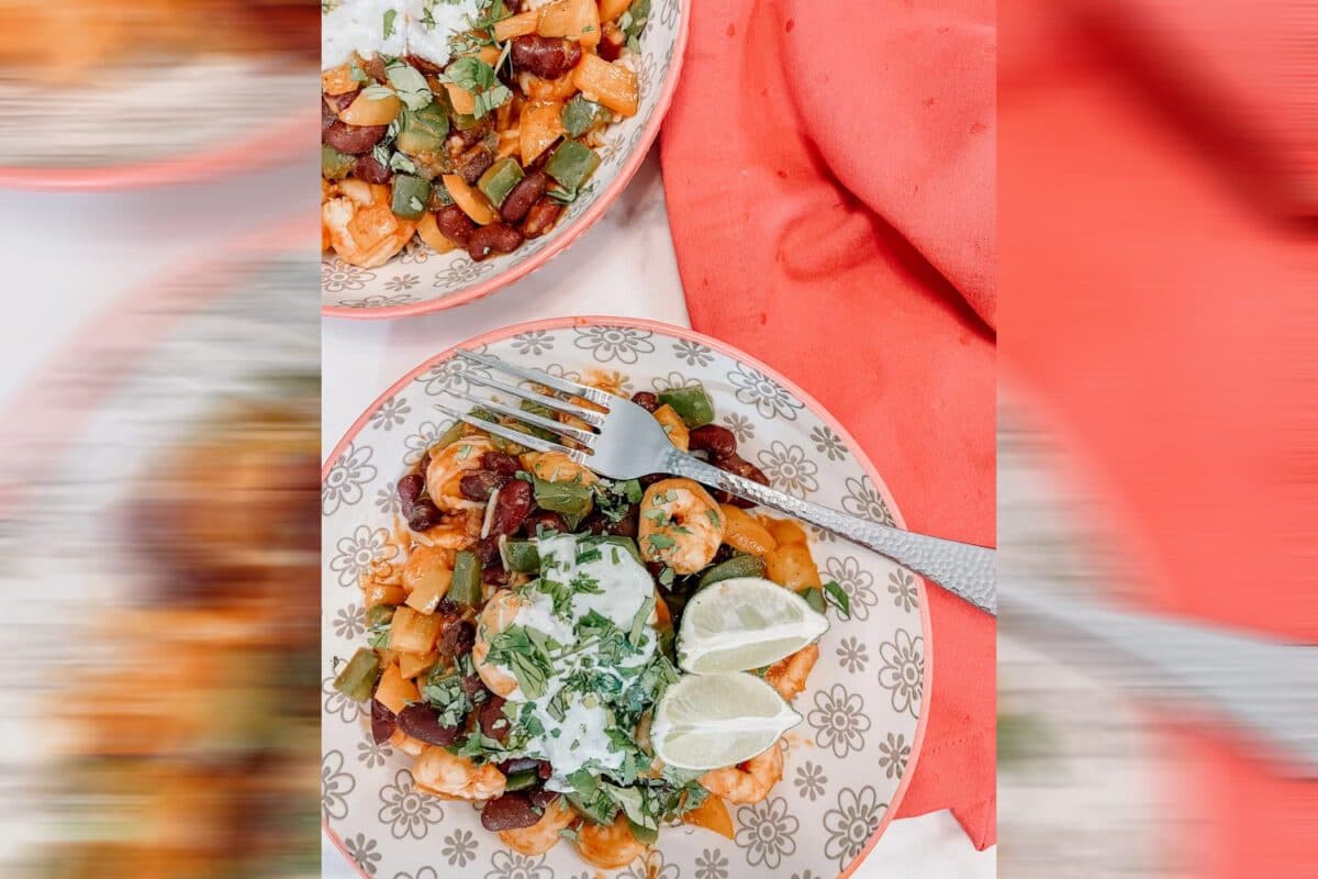 Bowl mexicano de camarão