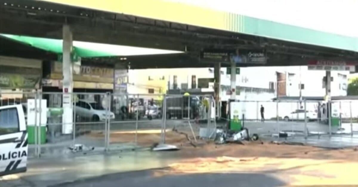 VÍDEOS: bandidos tocam o terror e explodem cofre em posto de combustíveis nos Bancários, em João Pessoa