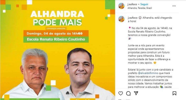 Juíza multa, em R$ 10 mil, seis pessoas ligadas a coligação em Alhandra por campanha eleitoral antecipada
