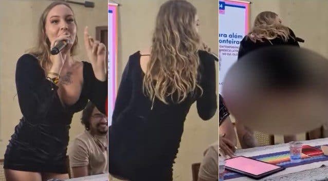 Historiadora trans faz dança erótica em universidade e fala em educar "com o c*"