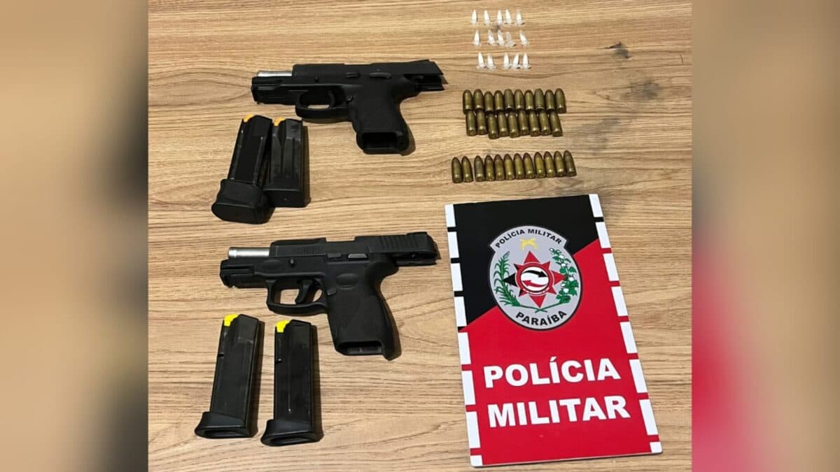 Polícia apreende armas, munições e cocaína em Alagoa Grande