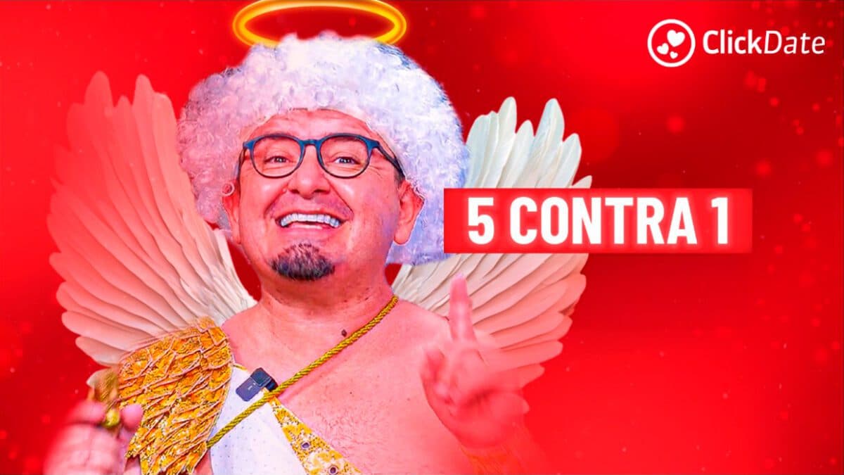 5x1: Game Show do ClickDate inverte as posições e hoje são os homens quem decidem