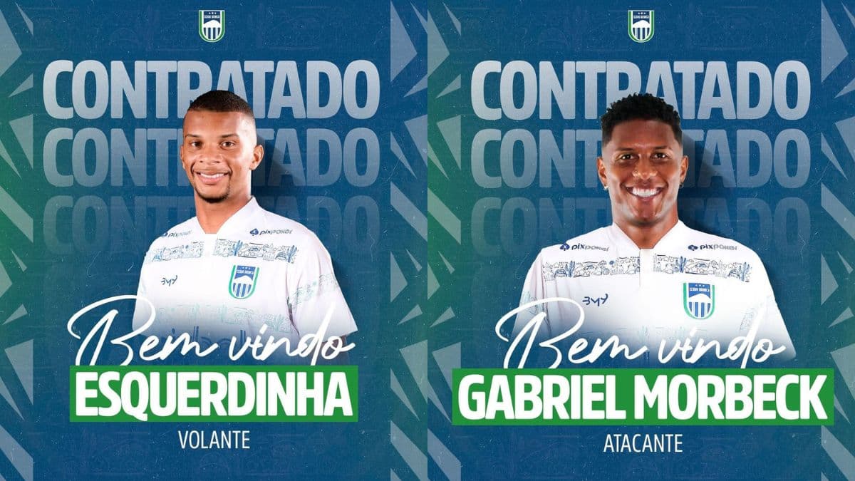 Serra Branca contrata o volante Esquerdinha e o atacante Gabriel Morbeck para 2025