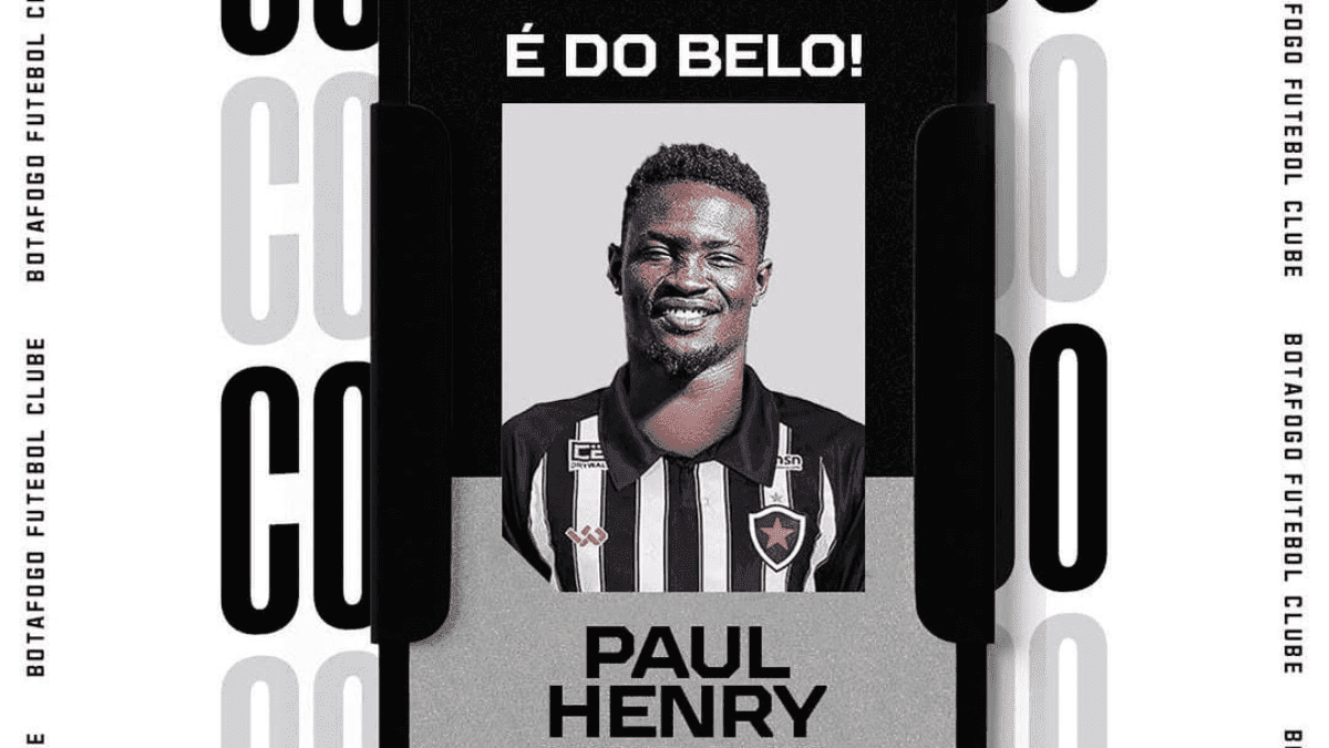 Botafogo-PB anuncia a contratação do atacante camaronês Paul Henry