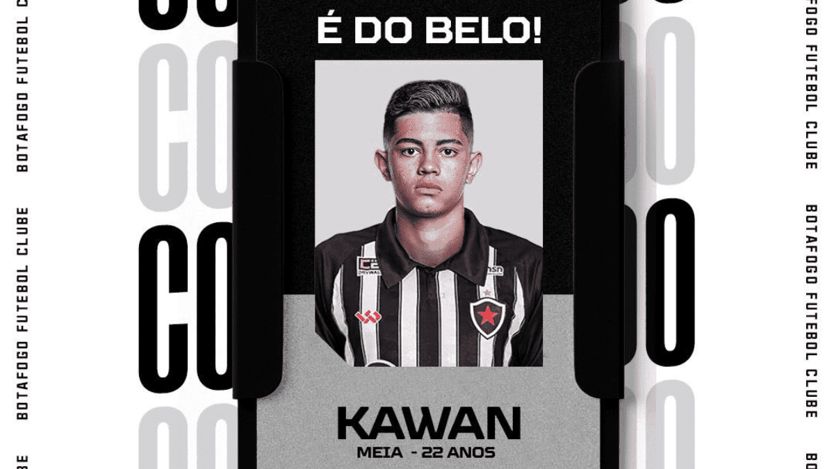 Botafogo-PB anuncia a contratação do meia Kawan, ex-Athletico Paranaense