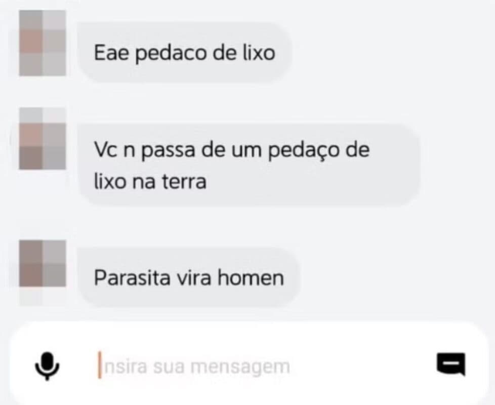 “Vira homem”: passageiro denuncia mensagem homofóbica enviada por motorista de aplicativo